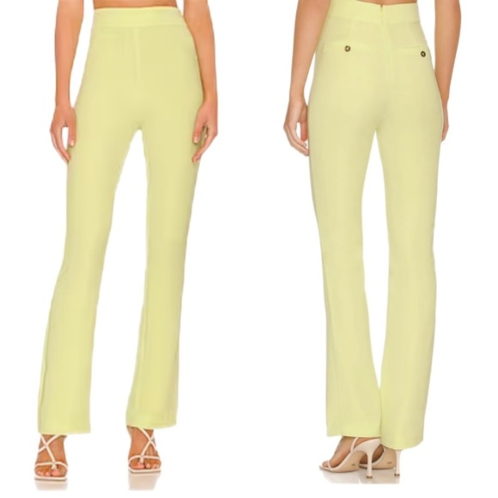 Lovers + Friends Light Yellow Straight Leg Pants